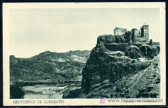 Postales: HERVIDEROS DE COFRENTES : Fournier - Castillo de Cofrentes