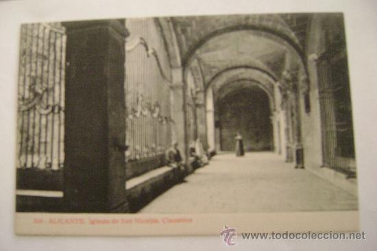 Cartoline: ALICANTE.IGLESIA DE SAN NICOLAS.CLAUSTRO     12097
