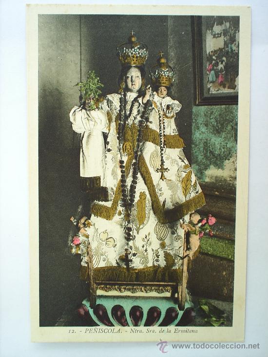 Postcards: PE&Ntilde;ISCOLA -NUESTRA SE&Ntilde;ORA DE LA ERMITA-N.12--L.ROISIN