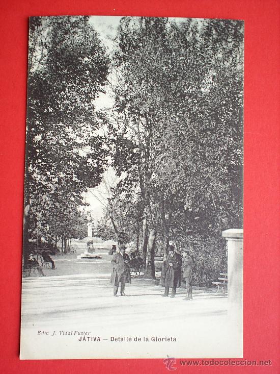 Postales: JATIVA-DETALLE DE LA GLORIETA-