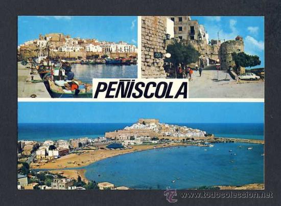 Postales: Postal de PENISCOLA (Penyiscola, Castell&oacute;): 3 vistes (Ed.Kolorham num.CS 6450)