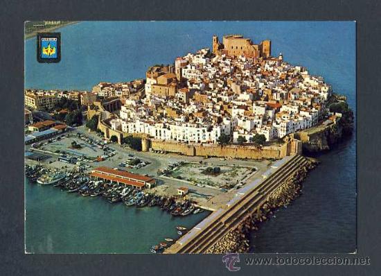 Postcards: Postal de PENISCOLA (Penyiscola, Castell&oacute;): Vista aeria (Ed.Comas Aldea num.106)
