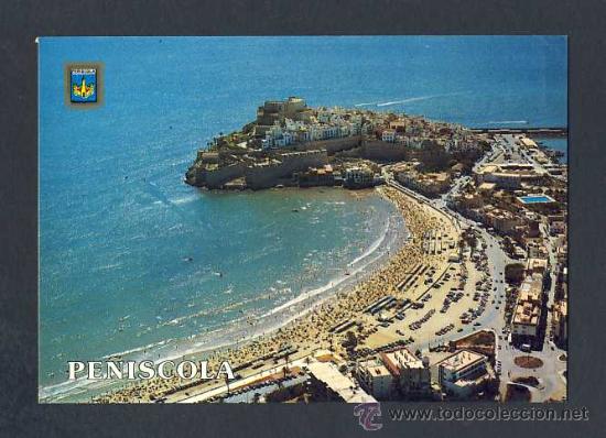 Postales: Postal de PENISCOLA (Penyiscola, Castell&oacute;): Ciutad en el mar (Ed.Comas Aldea num.155)