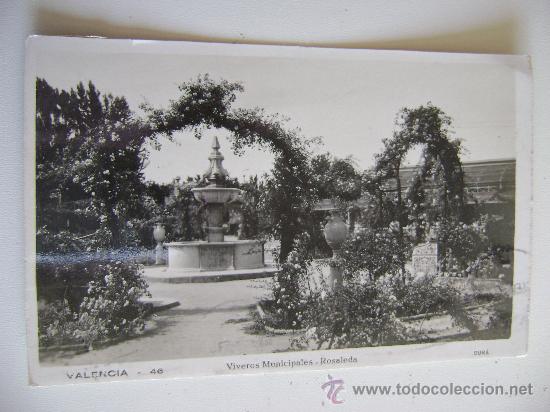 Cartoline: VALENCIA.VIVEROS MUNICIPALES.ROSALEDA 12243