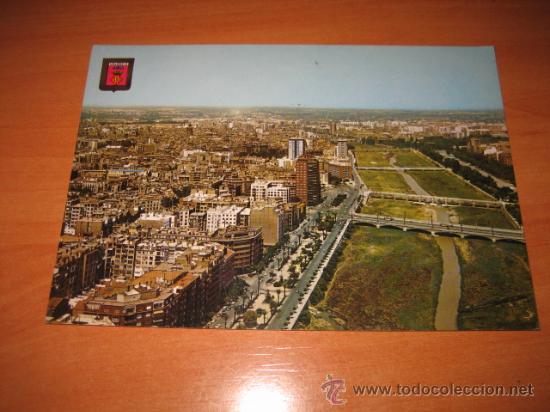 Postkarten: 1083.-VALENCIA .-VISTA AEREA.RIO TURIA .-CIRCULADA