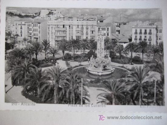 Cartes Postales: Alicante. N&ordm; 210 Plaza de los Luceros. Ed. Arribas. Postal sin circular