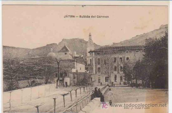 Postkarten: Antigua Postal: J&Aacute;TIVA - Subida del Carmen. Ed J.Vidal Fuster