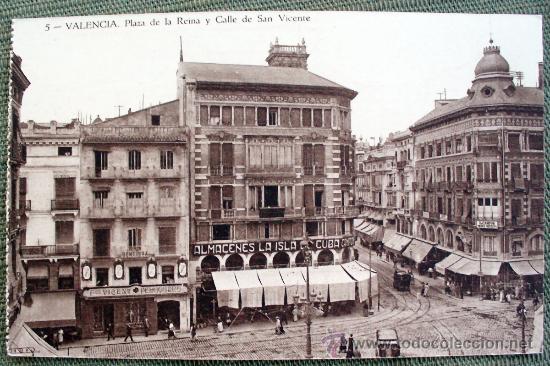 Postal De Valencia Plaza De La Reina Y Calle D Buy Old