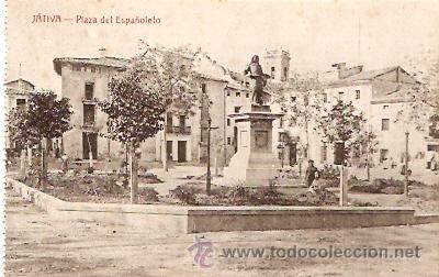 Postkarten: POSTAL JATIVA PLAZA DEL ESPA&Ntilde;OLETO