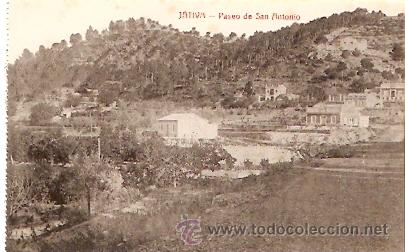 Postkarten: POSTAL JATIVA PASEO DE SAN ANTONIO