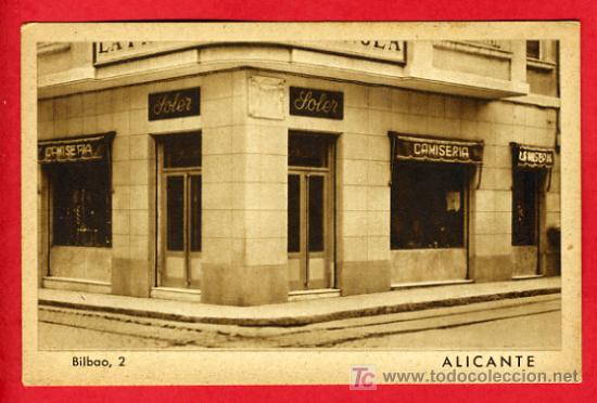 Postais: ALICANTE, CAMISERIA SOLER,   P31911