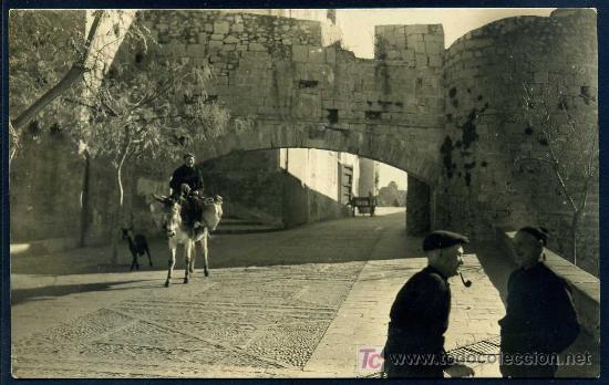 Postais: PE&Ntilde;ISCOLA (Castellon) : Comercial Prat N&ordm; 1 - Puerta PAPA LUNA. Fotografica