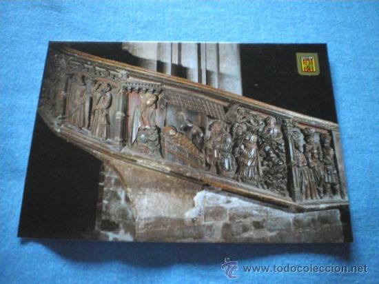 Postkarten: POSTAL CASTELLON MORELLA DETALLE ESCALERA DEL CORO IGLESIA ARCIPRESTAL  NO CIRCULADA