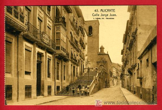 Postkarten: ALICANTE, CALLE JORGE JUAN,      P35832