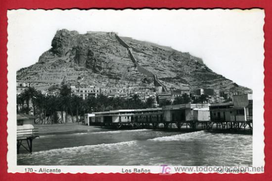 Postcards: ALICANTE, LOS BA&Ntilde;OS, FOTOGRAFICA,      P35849