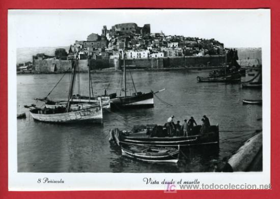 Postkarten: PE&Ntilde;ISCOLA, CASTELLON, VISTA DESDE EL MUELLE, FOTO, FOTOGRAFICA,      P35949