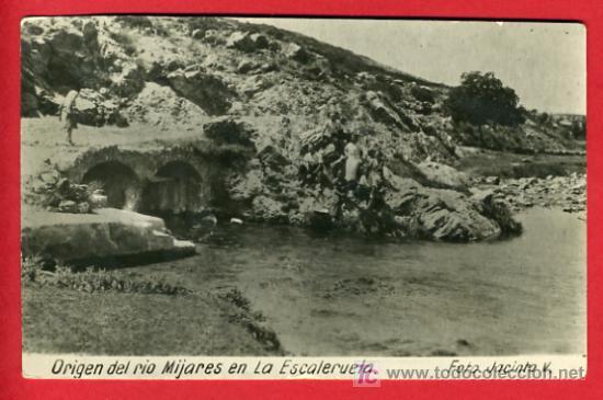 Postais: ALMAZORA, CASTELLON, ORIGEN DEL RIO MIJARES EN LA ESCALERUELA, FOTOGRAFICA,      P35954