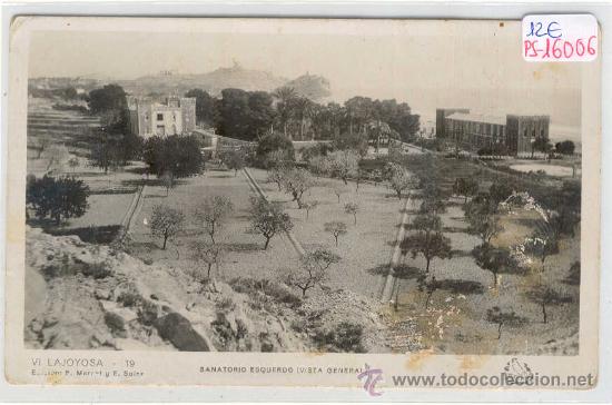 Postales: (PS-16006)POSTAL FOTOGRAFICA DE VILLAJOYOSA-SANATORIO ESQUERDO