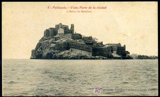 Postais: PE&Ntilde;ISCOLA (CASTELLON) - VISTA NORTE DE LA CIUDAD - L.ROISIN