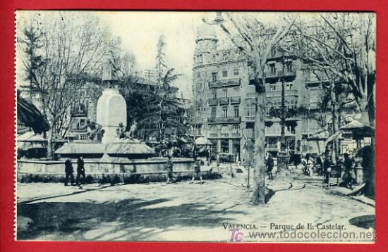 Postales: VALENCIA, PARQUE DE E. CASTELAR,   P39438 - Foto 1