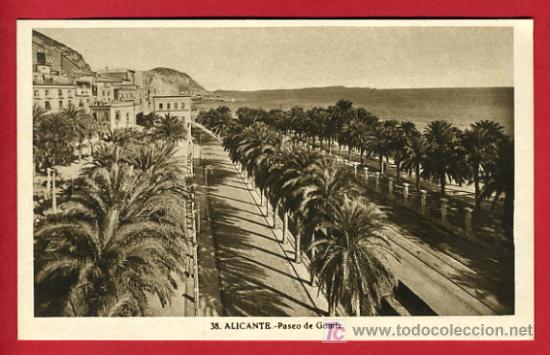 Postcards: ALICANTE, PASEO DE GOMIZ,    P39673