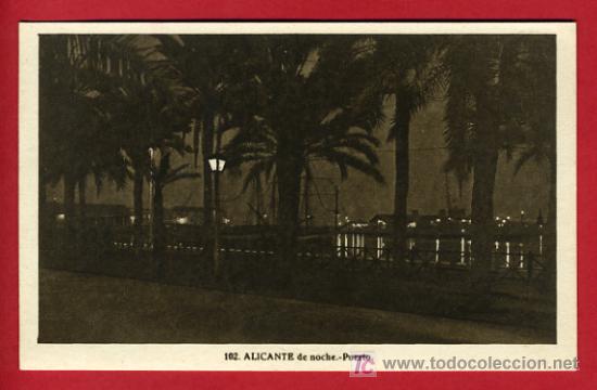 Postais: ALICANTE, PUERTO DE NOCHE,    P39675