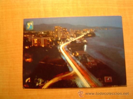 Cartes Postales: POSTAL BENICASIM (CASTELLON) VISTA NOCTURNA SIN CIRCULAR