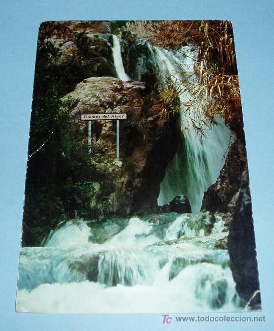 Postkarten: POSTAL CASCADA TALL DE LA CALDERA. RIO ALGAR. CALLOSA DE ENSARRIA (ALICANTE)