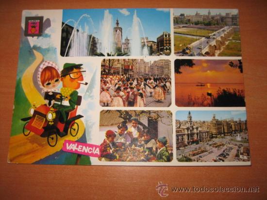 Postkarten: N&ordm; 1159.-VALENCIA   DIVERSOS ASPECTOS DE LA CIUDAD   EDICIONES A. SUBIRATS CIRCULADA 1972