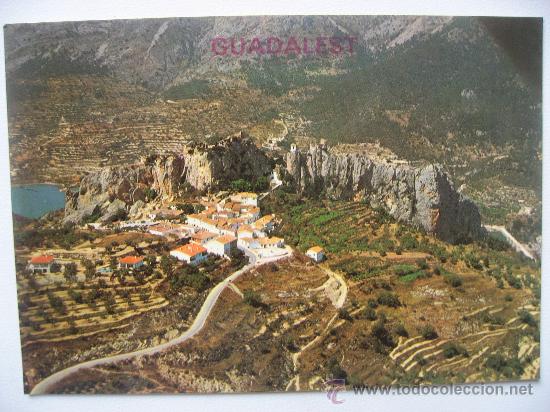 Postcards: CASTELL DE GUADALEST,ALICANTE.VISTA AEREA.SIN CIRCULAR.
