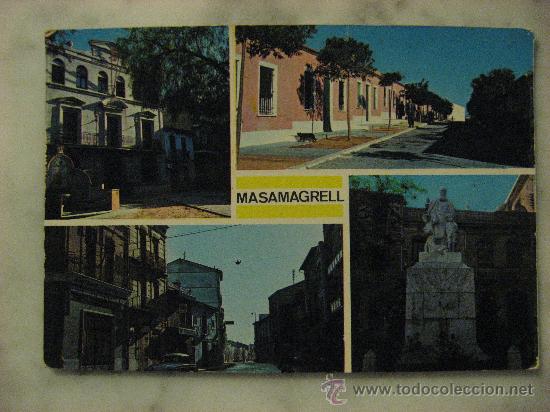 Postales: MASAMAGRELL,VALENCIA.AYUNTAMIENTO,VISTA DEL BARRIO DE LA MAGDALENA.ESCRUTA SIN CIRCULAR.