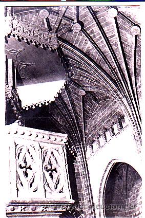 Postales: POSTAL JAVEA INTERIOR DE LA IGLESIA - Foto 1