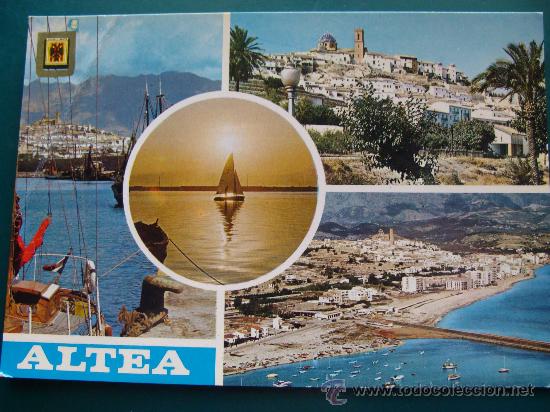 Postales: POSTAL DE ALTEA, ALICANTE, COMUNIDAD VALENCIANA. AÑO 1973. PUERTO, VISTAS. 225.