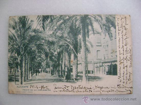 Postkarten: ALICANTE.PASEO DE LA EXPLANADA.12585