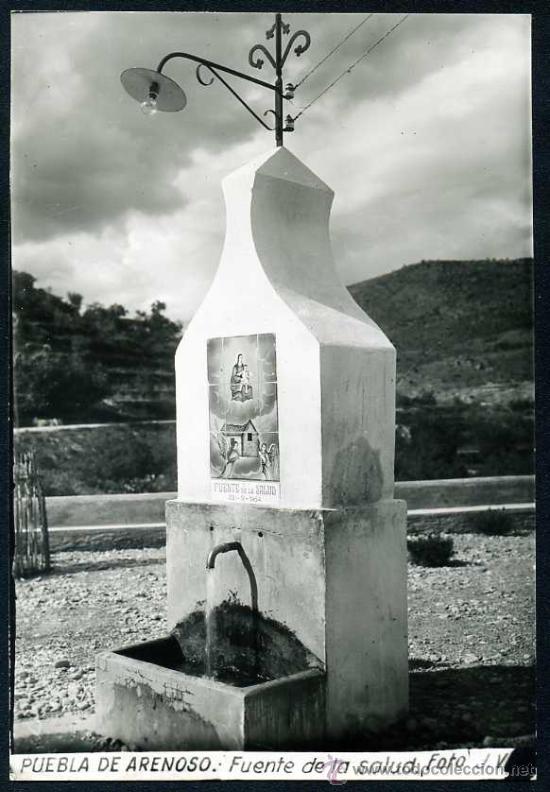 Postais: PUEBLA DE ARENOSO : Fot. Jacinto V. - Fuente de la Salud. Fotografica