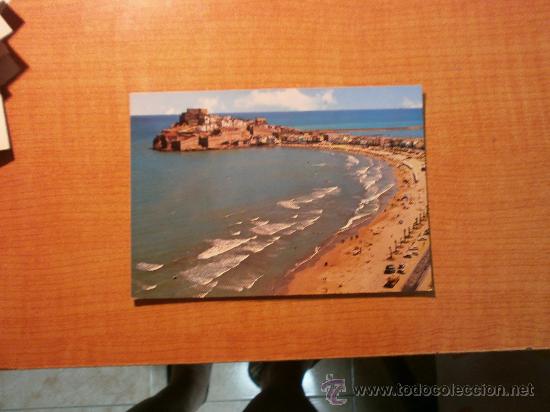 Postcards: POSTAL PE&Ntilde;ISCOLA  (CASTELLON) PLAYA Y VISTA PARCIAL SIN CIRCULAR