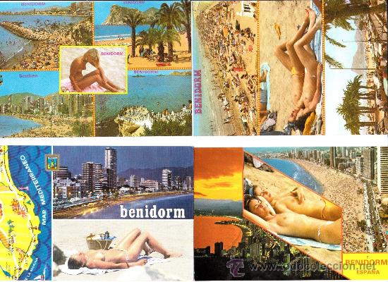 Postales: 4 postales benidorm - Foto 1