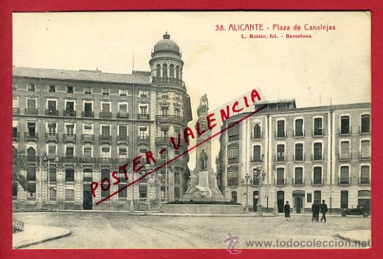 Postkarten: ALICANTE, PLAZA DE CANALEJAS, P65099