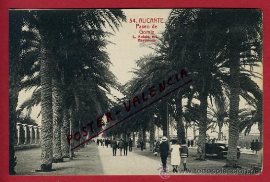 Postkarten: ALICANTE, PASEO DE GOMIZ,   P65101