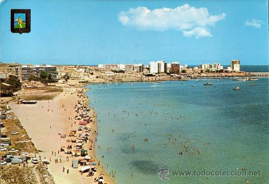 Postais: N&ordm; 39 TORREVIEJA (ALICANTE). PLAYA DEL ACEQUI&Oacute;N. SUBIRATS CASANOVAS. 1972.