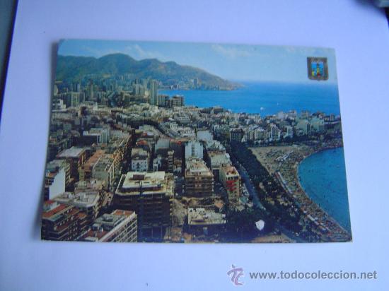 Postales: Interesante postal de Benidorm.-Vista Aeria