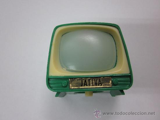 Postales: JATIVA - TELEVISOR CON 8 FOTOS EN MINIATURA - A&Ntilde;OS 70 (VERDE)