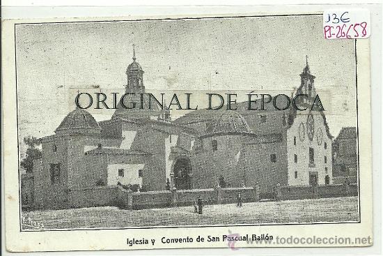 Postkarten: (PS-26658)POSTAL DE VILLARREAL-IGLESIA Y CONVENTO DE SAN PASCUAL BAILON