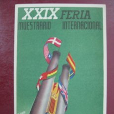 Postales: VALENCIA - XXIX FERIA MUESTRARIO INTERNACIONAL - AÑO 1951