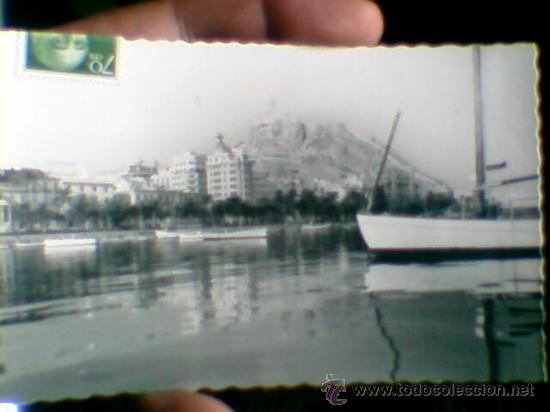 Postkarten: Postal Puerto Alicante a&ntilde;o 1960 circulada foto Garrabella(B4)