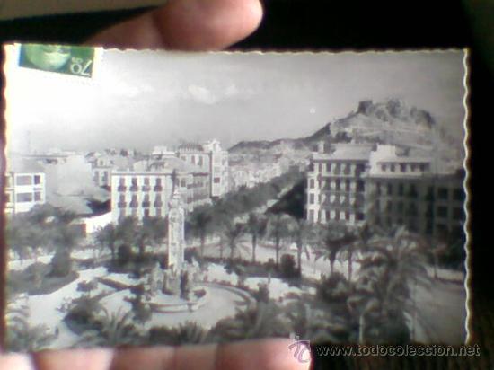 Postkarten: Postal Plaza Luceros Av Alfonso Sabio Alicante a&ntilde;o 1960 circulada foto Garrabella(b4)