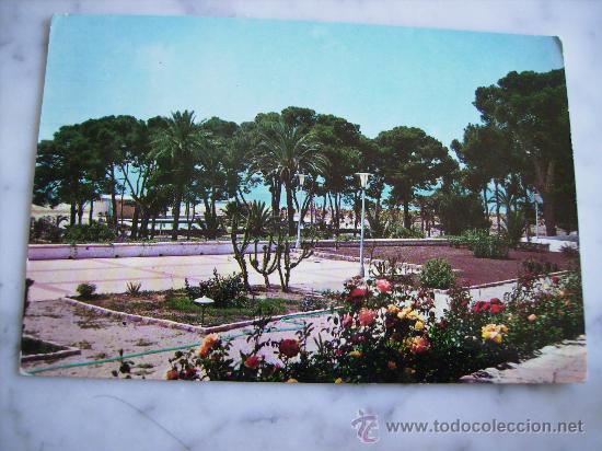 Cartoline: VILLAJOYOSA,ALICANTE.RESIDENCIA BANCO DE BILBAO,TERRAZAS Y PISCINA.HNOS.GALIANA 14.CIRCULADA.