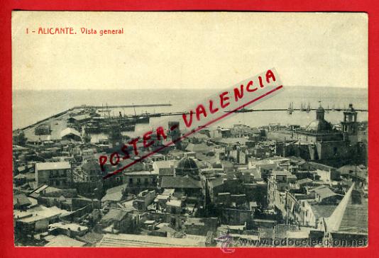 Postkarten: POSTAL, ALICANTE, VISTA GENERAL,    P68342