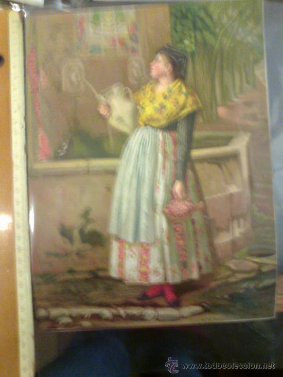 Postais: Castellon. Traje tipico o tipo popular. Cromolitografia. Lit de F. Mu&ntilde;oz. Malaga. 28 x 21 cm.
