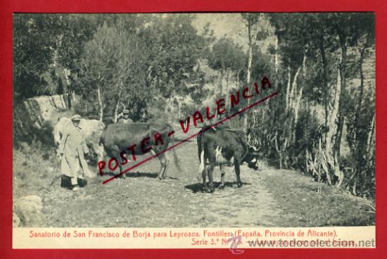 Postais: POSTAL, FONTILLES, ALICANTE, SANATORIO DE SAN FRANCISCO DE BORJA PARA LEPROSOS,   P69341